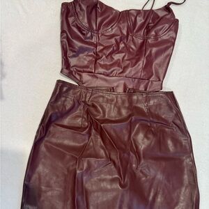 Elegant Burgundy Set